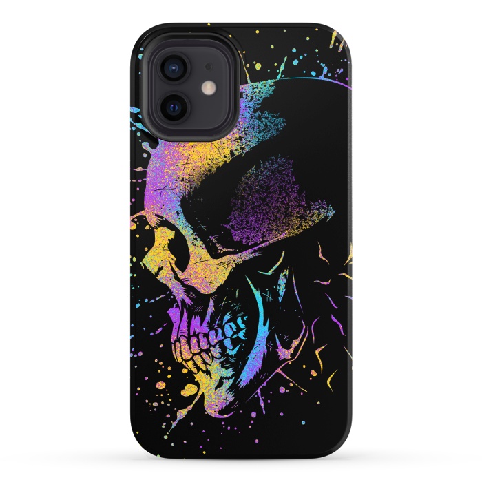 iPhone 12 StrongFit Skull Colorful Artistic by Alberto