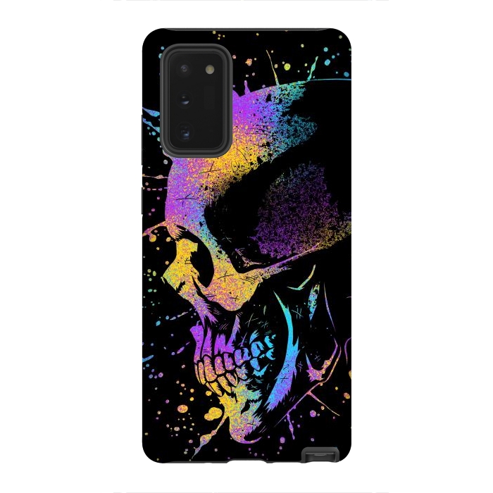 Galaxy Note 20 StrongFit Skull Colorful Artistic by Alberto