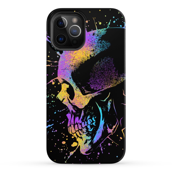 iPhone 12 Pro Max StrongFit Skull Colorful Artistic by Alberto