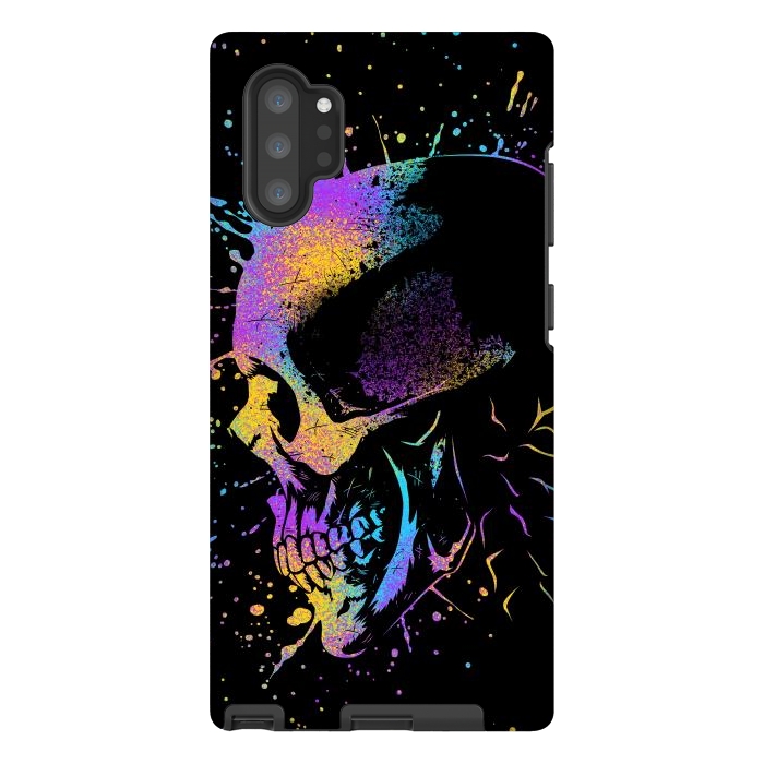 Galaxy Note 10 plus StrongFit Skull Colorful Artistic by Alberto