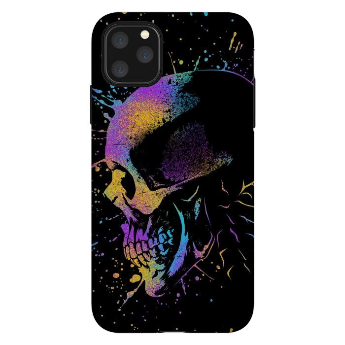 iPhone 11 Pro Max StrongFit Skull Colorful Artistic by Alberto