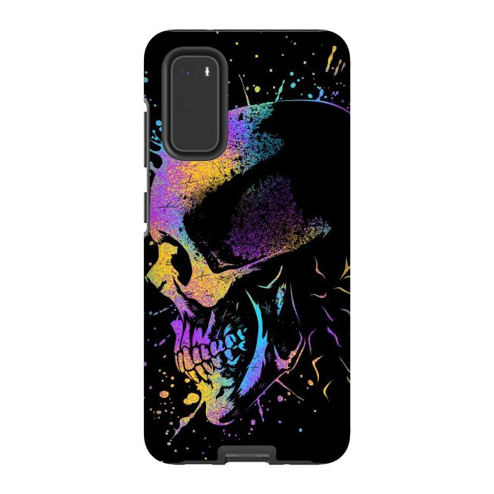 Galaxy S20 StrongFit Skull Colorful Artistic by Alberto