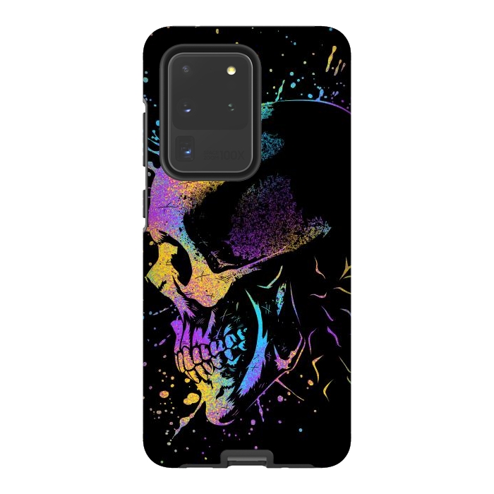 Galaxy S20 Ultra StrongFit Skull Colorful Artistic by Alberto