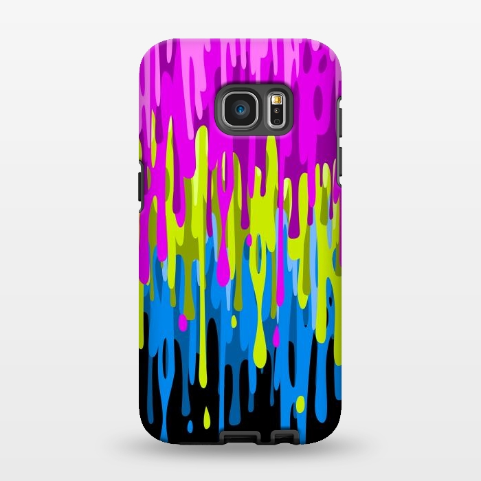 Galaxy S7 EDGE StrongFit Colorful liquid by Alberto