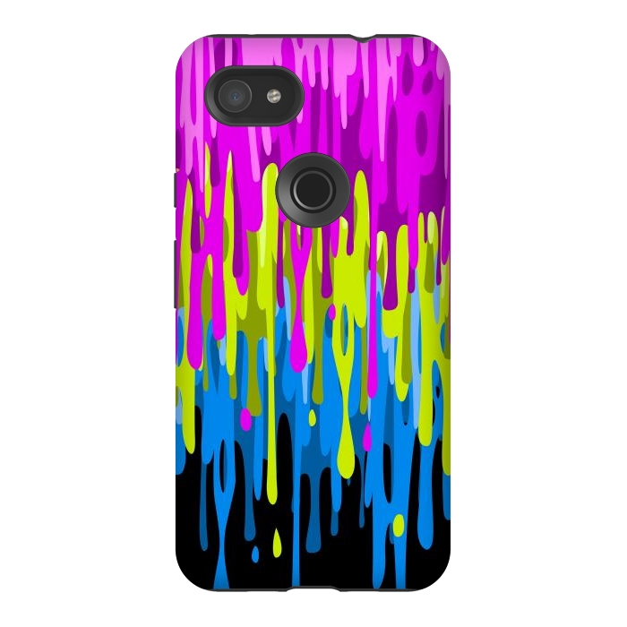 Pixel 3AXL StrongFit Colorful liquid by Alberto
