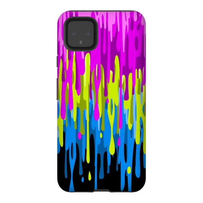 Pixel 4XL StrongFit Colorful liquid by Alberto