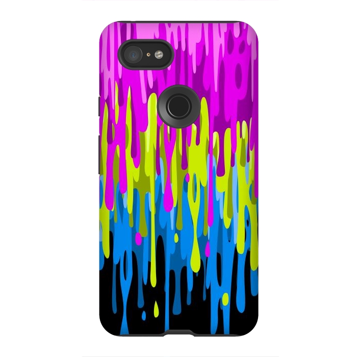 Pixel 3XL StrongFit Colorful liquid by Alberto
