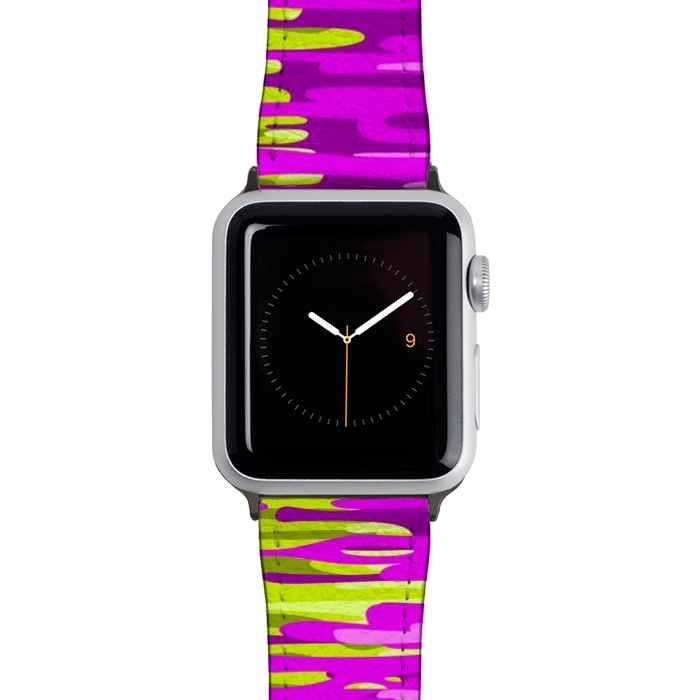 Watch 42mm / 44mm Strap PU leather Colorful liquid by Alberto