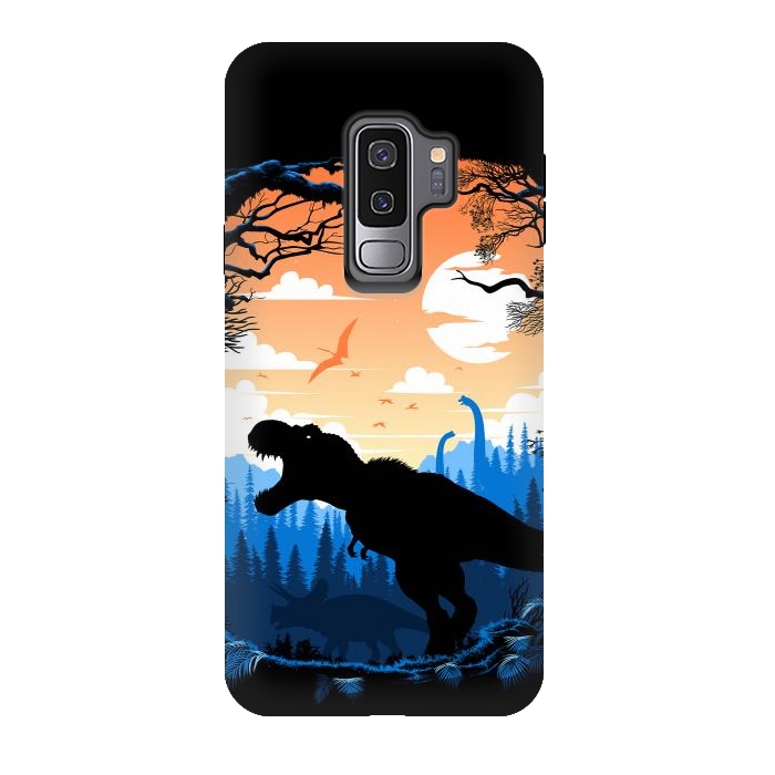 Galaxy S9 plus StrongFit Prehistoric sunset Rex by Alberto