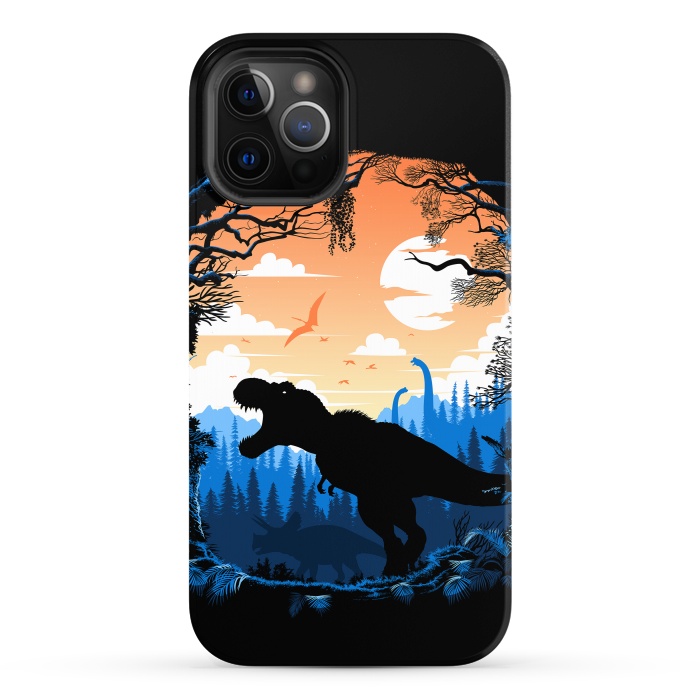 iPhone 12 Pro Max StrongFit Prehistoric sunset Rex by Alberto