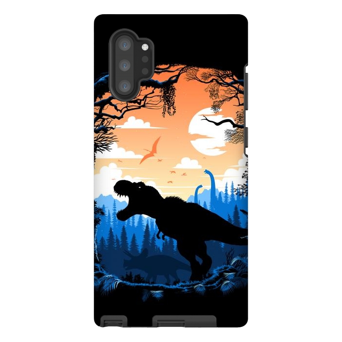 Galaxy Note 10 plus StrongFit Prehistoric sunset Rex by Alberto