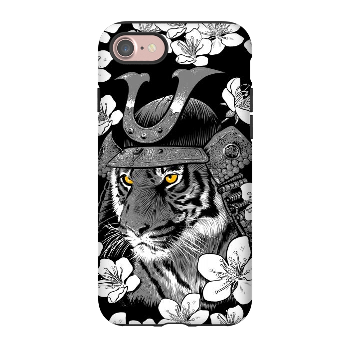 iPhone 7 StrongFit Samurai Tiger cherry tree by Alberto