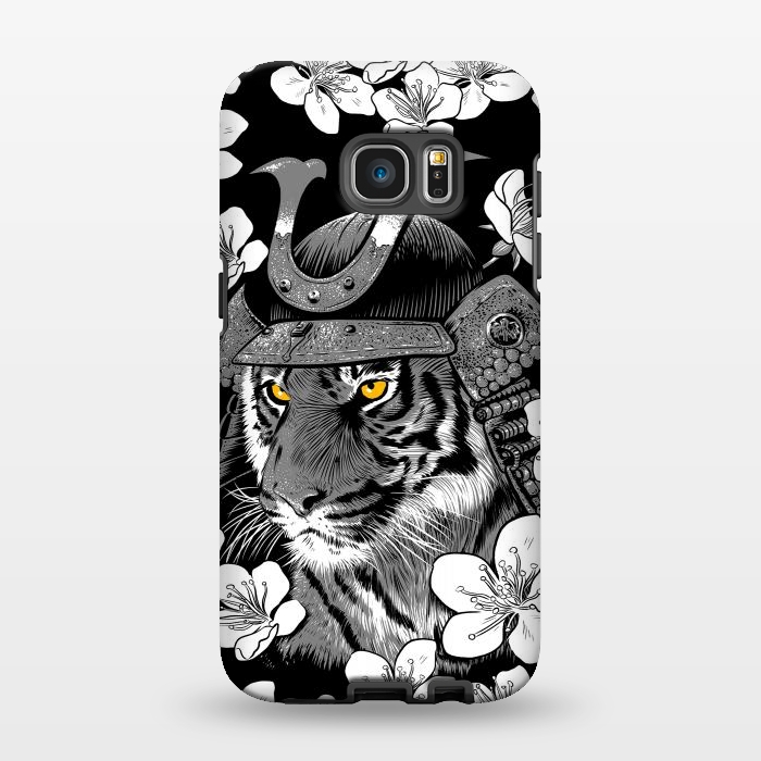 Galaxy S7 EDGE StrongFit Samurai Tiger cherry tree by Alberto