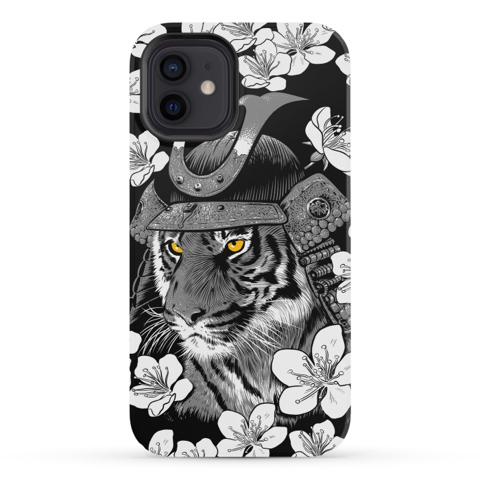 iPhone 12 mini StrongFit Samurai Tiger cherry tree by Alberto