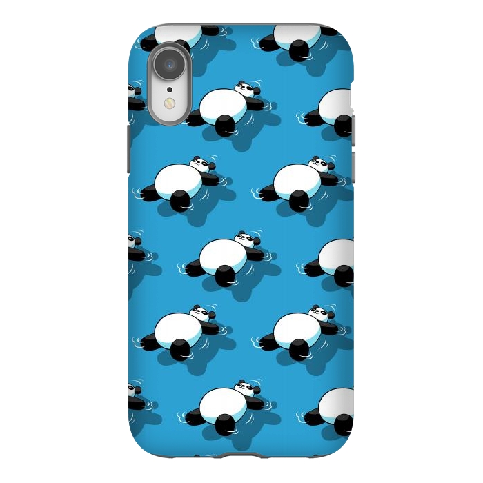 iPhone Xr StrongFit Panda sleeping in the sea by Alberto