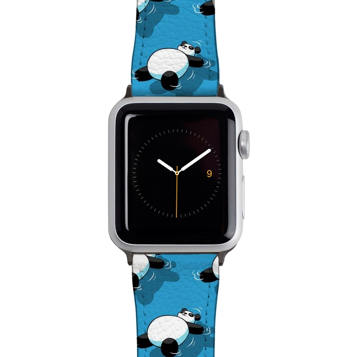 Watch 38mm / 40mm Strap PU leather Panda sleeping in the sea by Alberto