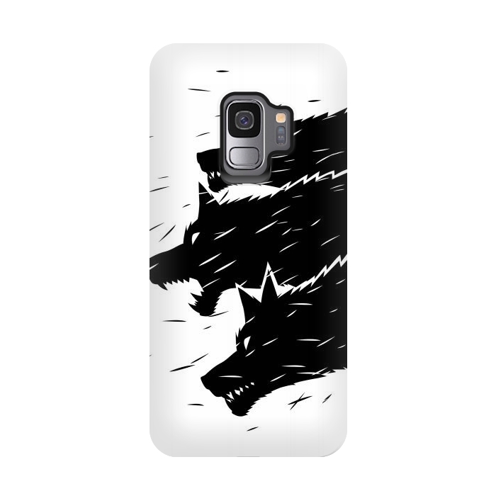 Galaxy S9 StrongFit Three Wolves by Alberto