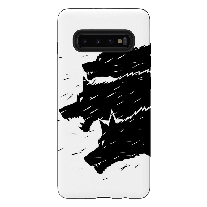 Galaxy S10 plus StrongFit Three Wolves by Alberto