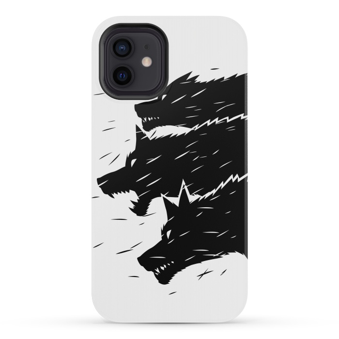 iPhone 12 mini StrongFit Three Wolves by Alberto