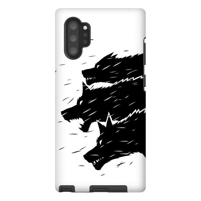 Galaxy Note 10 plus StrongFit Three Wolves by Alberto
