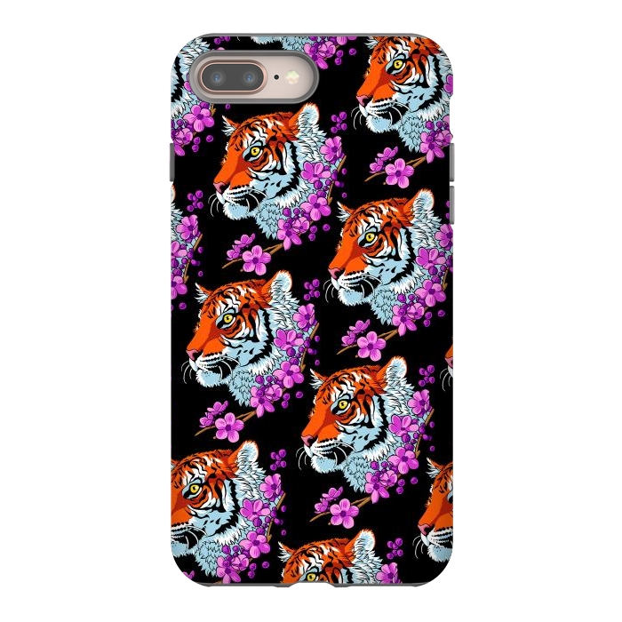 iPhone 8 plus StrongFit Tiger Cherry Tree by Alberto