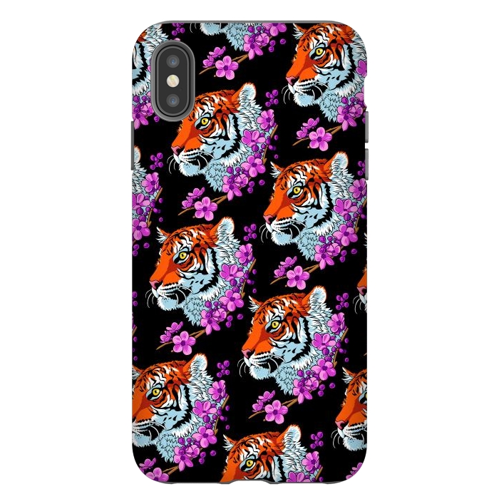 iPhone Xs Max StrongFit Tiger Cherry Tree by Alberto