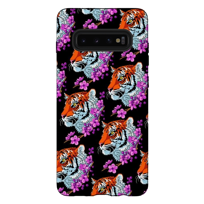 Galaxy S10 plus StrongFit Tiger Cherry Tree by Alberto