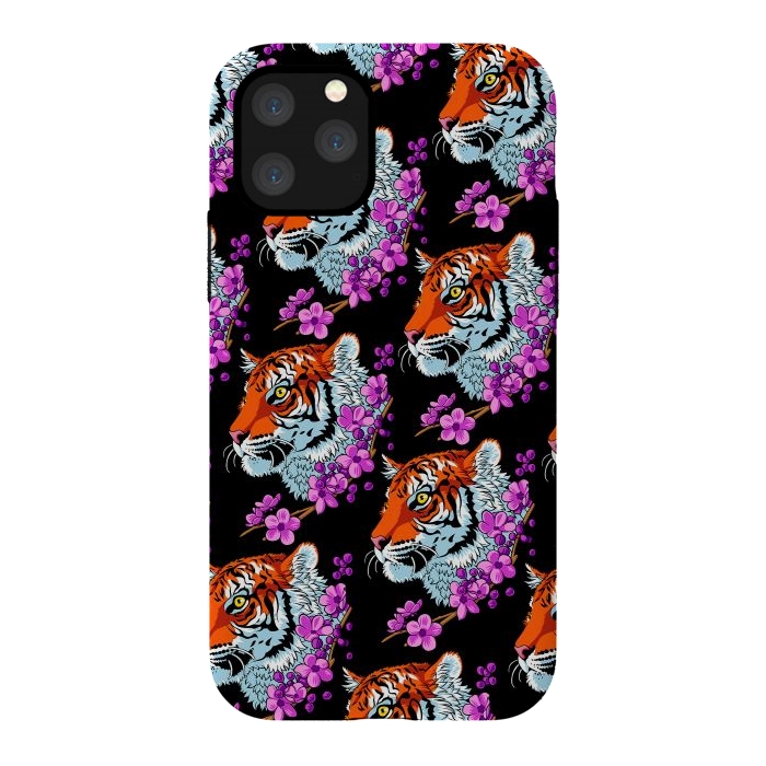 iPhone 11 Pro StrongFit Tiger Cherry Tree by Alberto