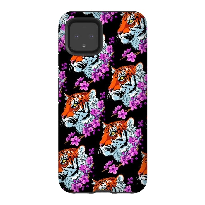 Pixel 4 StrongFit Tiger Cherry Tree by Alberto
