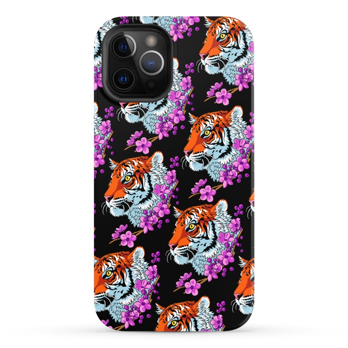 iPhone 12 Pro StrongFit Tiger Cherry Tree by Alberto
