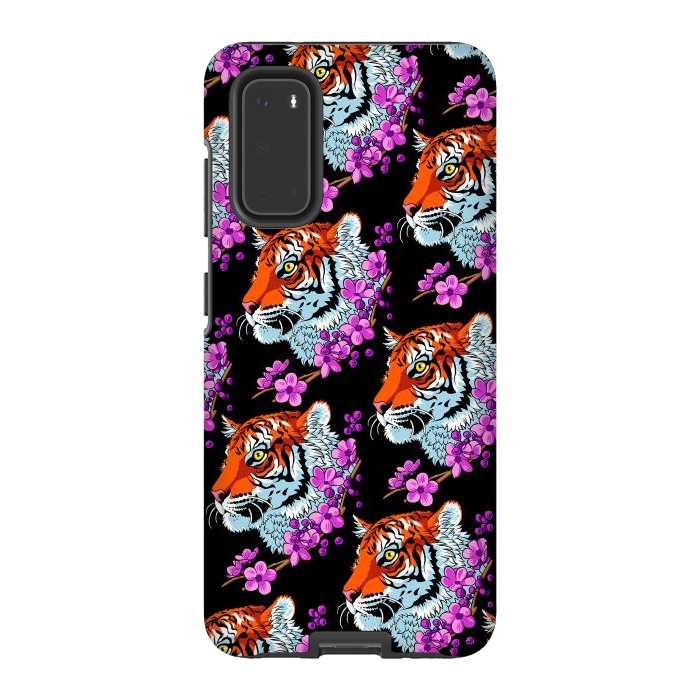Galaxy S20 StrongFit Tiger Cherry Tree by Alberto