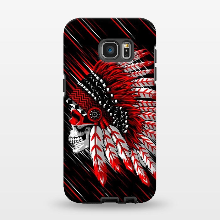 Galaxy S7 EDGE StrongFit Indian Skull by Alberto