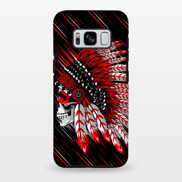 Galaxy S8 plus StrongFit Indian Skull by Alberto