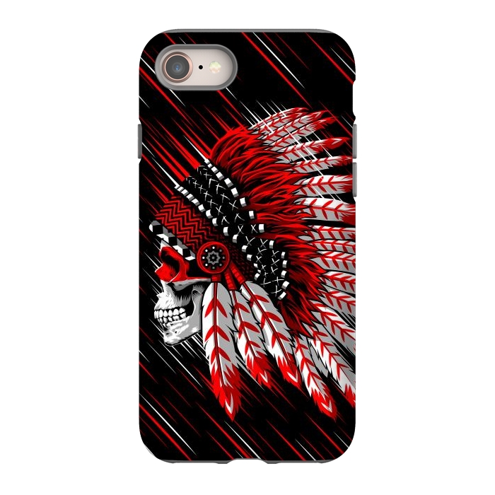 iPhone 8 StrongFit Indian Skull by Alberto