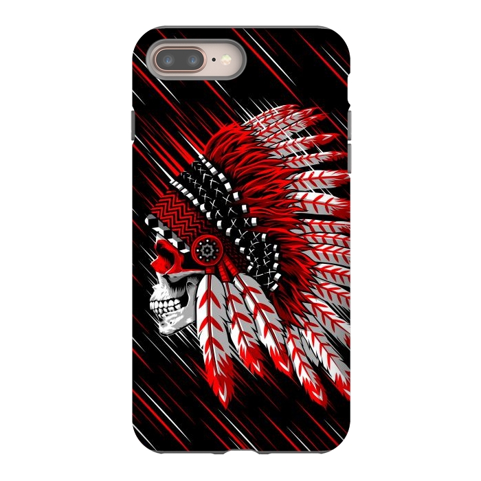 iPhone 8 plus StrongFit Indian Skull by Alberto