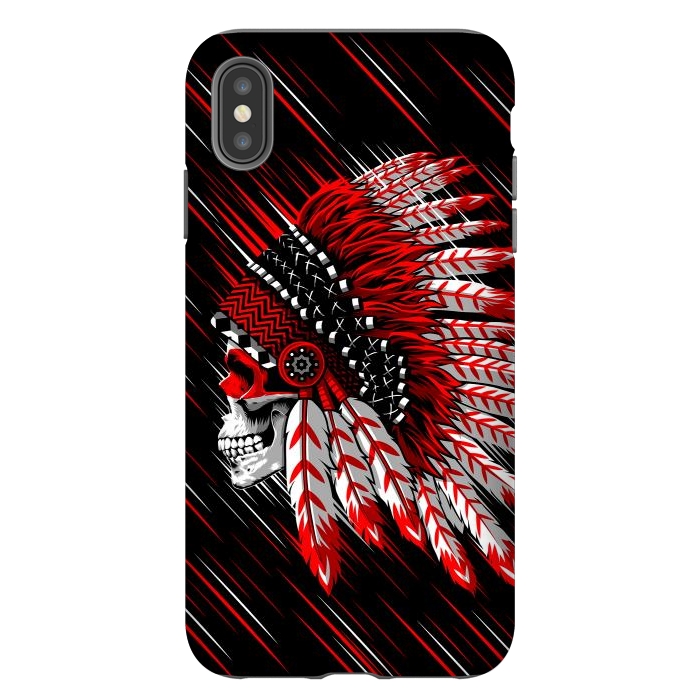 iPhone Xs Max StrongFit Indian Skull by Alberto