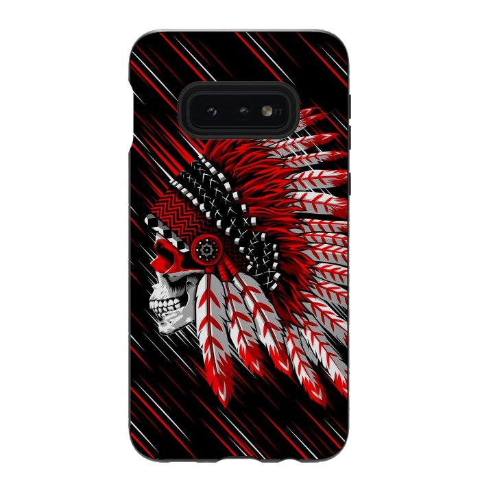 Galaxy S10e StrongFit Indian Skull by Alberto