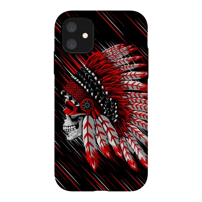 iPhone 11 StrongFit Indian Skull by Alberto