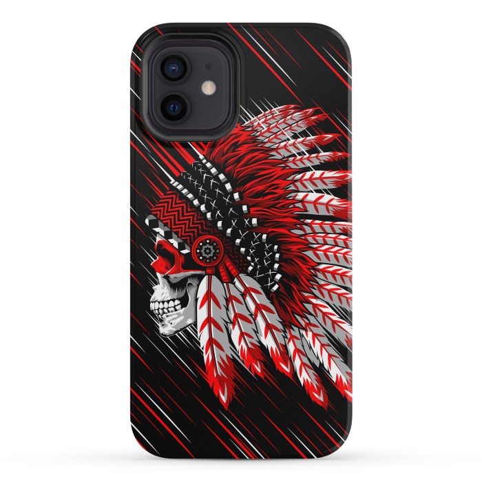 iPhone 12 mini StrongFit Indian Skull by Alberto