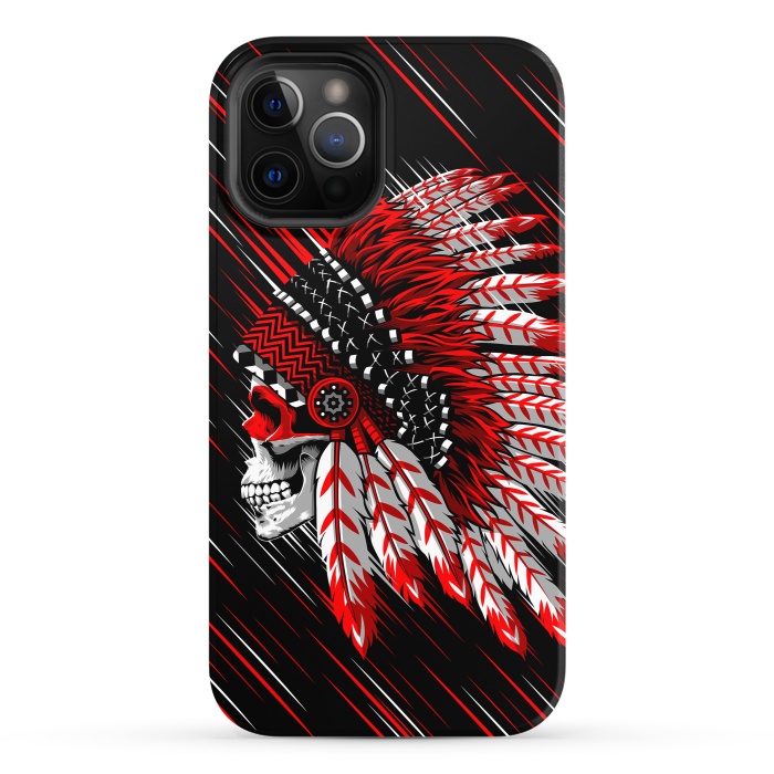 iPhone 12 Pro StrongFit Indian Skull by Alberto
