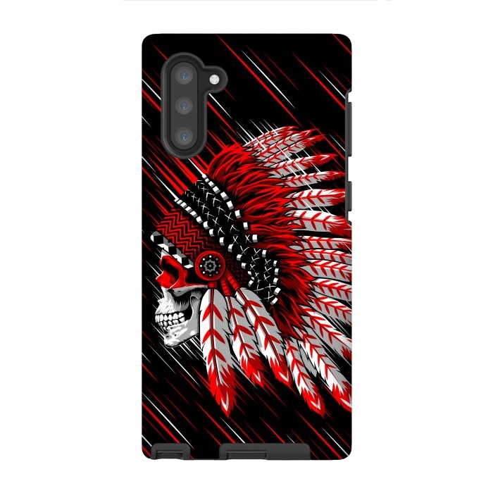 Galaxy Note 10 StrongFit Indian Skull by Alberto