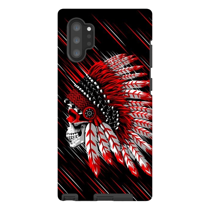 Galaxy Note 10 plus StrongFit Indian Skull by Alberto