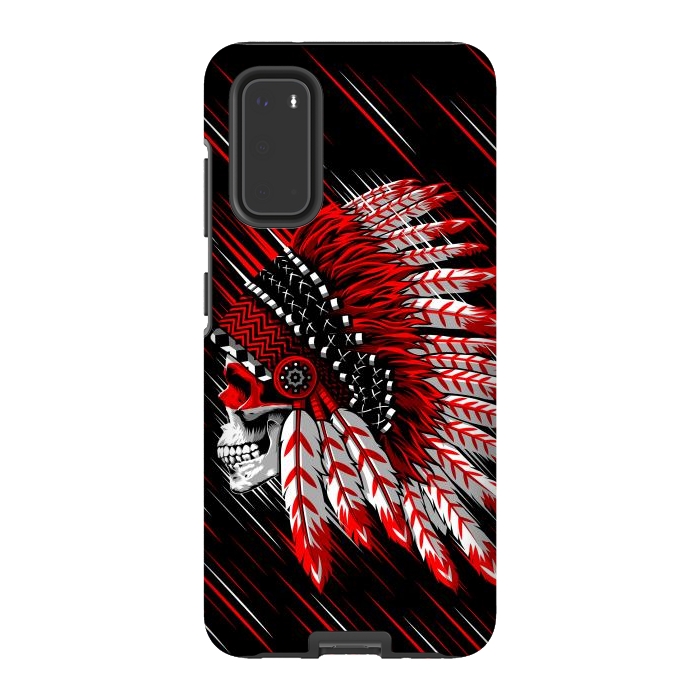 Galaxy S20 StrongFit Indian Skull by Alberto