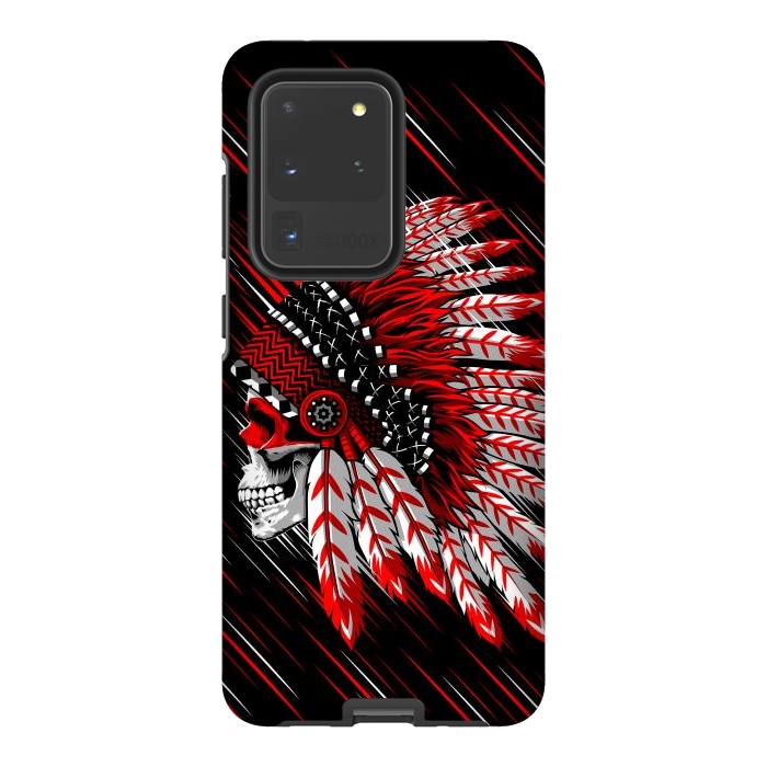Galaxy S20 Ultra StrongFit Indian Skull by Alberto