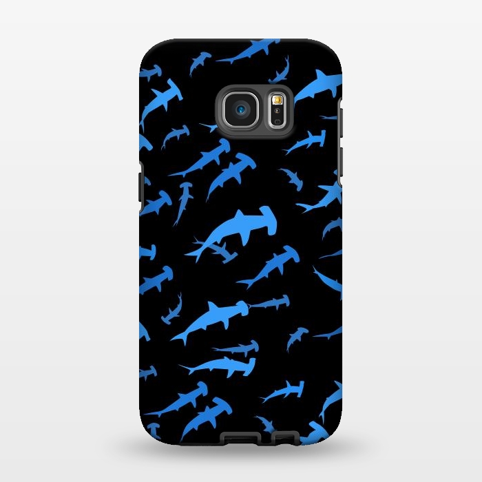 Galaxy S7 EDGE StrongFit hammerhead sharks by Alberto