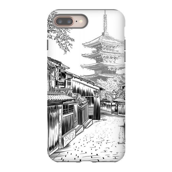 iPhone 8 plus StrongFit Sketch Street Temple by Alberto
