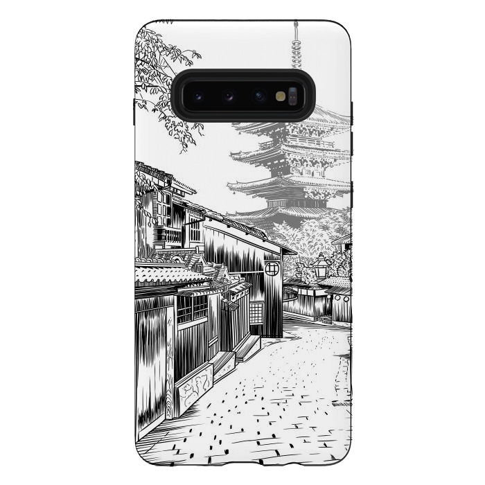 Galaxy S10 plus StrongFit Sketch Street Temple by Alberto