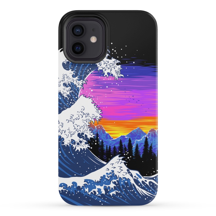 iPhone 12 mini StrongFit The wave at dawn by Alberto