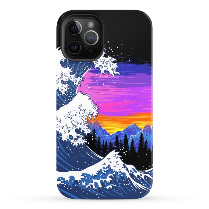 iPhone 12 Pro StrongFit The wave at dawn by Alberto