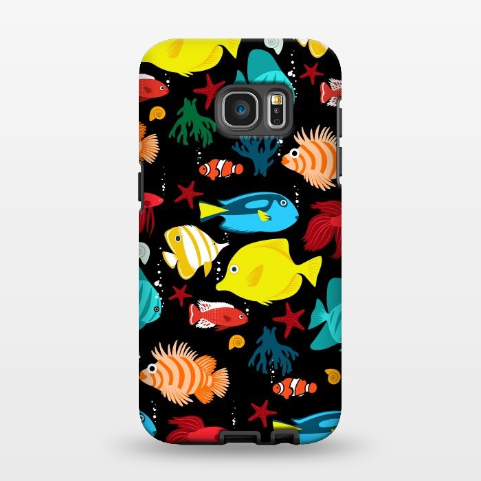 Galaxy S7 EDGE StrongFit Tropical aquarium by Alberto